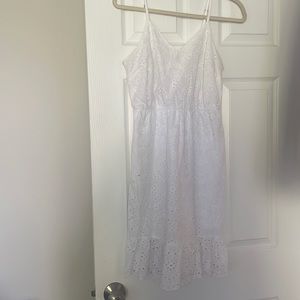 White flowy sundress